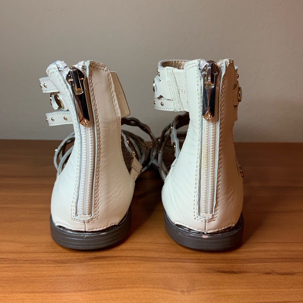 Sam Edelman Cream Gladiator Multi-strap bohemian Sandals 7.5 Summer - Picture 7 of 8